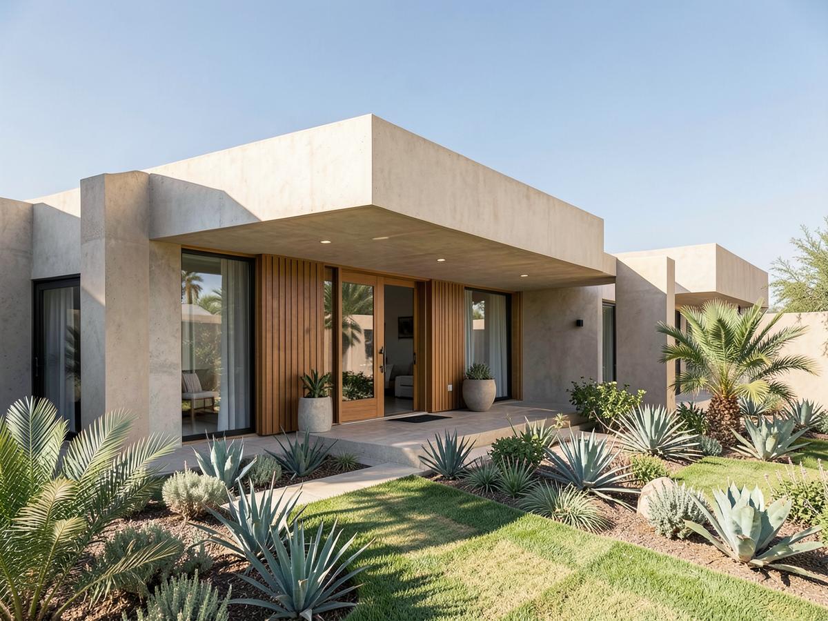 Maison familiale moderne à Agadir avec jardin paysager